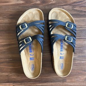 Navy Birkenstock Sandals